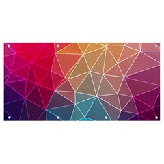 Multicolored Geometric Origami Idea Pattern Banner And Sign 8  X 4  by Jancukart