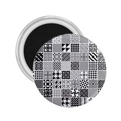 Black And White Geometric Patterns 2 25  Magnets