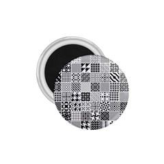 Black And White Geometric Patterns 1 75  Magnets