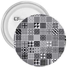 Black And White Geometric Patterns 3  Buttons