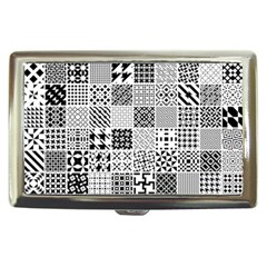 Black And White Geometric Patterns Cigarette Money Case