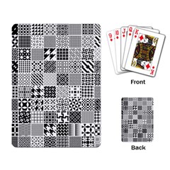 Black And White Geometric Patterns Playing Cards Single Design (rectangle)