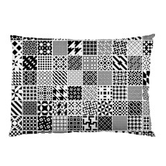 Black And White Geometric Patterns Pillow Case