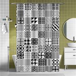 Black And White Geometric Patterns Shower Curtain 48  x 72  (Small)  Curtain(48  X 72 ) - 42.18 x64.8  Curtain(48  X 72 )