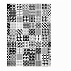 Black And White Geometric Patterns Large Garden Flag (two Sides)