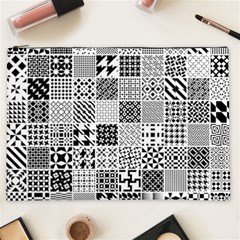 Black And White Geometric Patterns Cosmetic Bag (xxl)