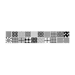 Black And White Geometric Patterns Premium Plush Fleece Scarf (mini) by Jancukart