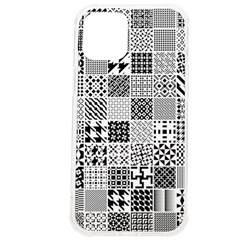 Black And White Geometric Patterns Iphone 12 Pro Max Tpu Uv Print Case