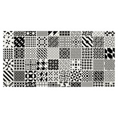 Black And White Geometric Patterns Banner And Sign 6  X 3 