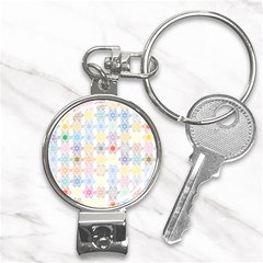 Spirals Twirls Abstract Geometric Art Pattern Nail Clippers Key Chain