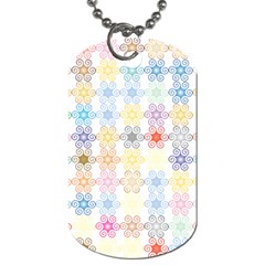 Spirals Twirls Abstract Geometric Art Pattern Dog Tag (one Side)