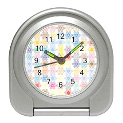 Spirals Twirls Abstract Geometric Art Pattern Travel Alarm Clock