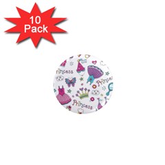 Princess Element Background Material 1  Mini Magnet (10 Pack) 