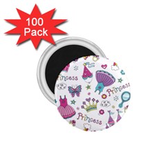 Princess Element Background Material 1 75  Magnets (100 Pack) 