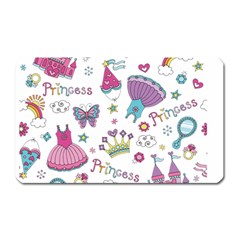 Princess Element Background Material Magnet (rectangular)