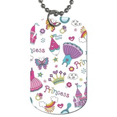 Princess Element Background Material Dog Tag (one Side)