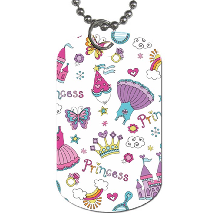 Princess Element Background Material Dog Tag (Two Sides)