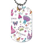 Princess Element Background Material Dog Tag (Two Sides) Back