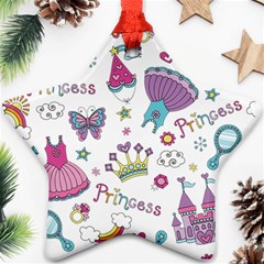 Princess Element Background Material Star Ornament (two Sides)