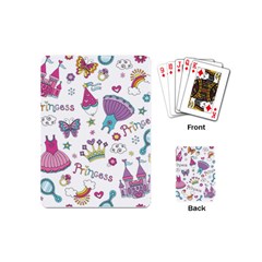 Princess Element Background Material Playing Cards Single Design (mini)