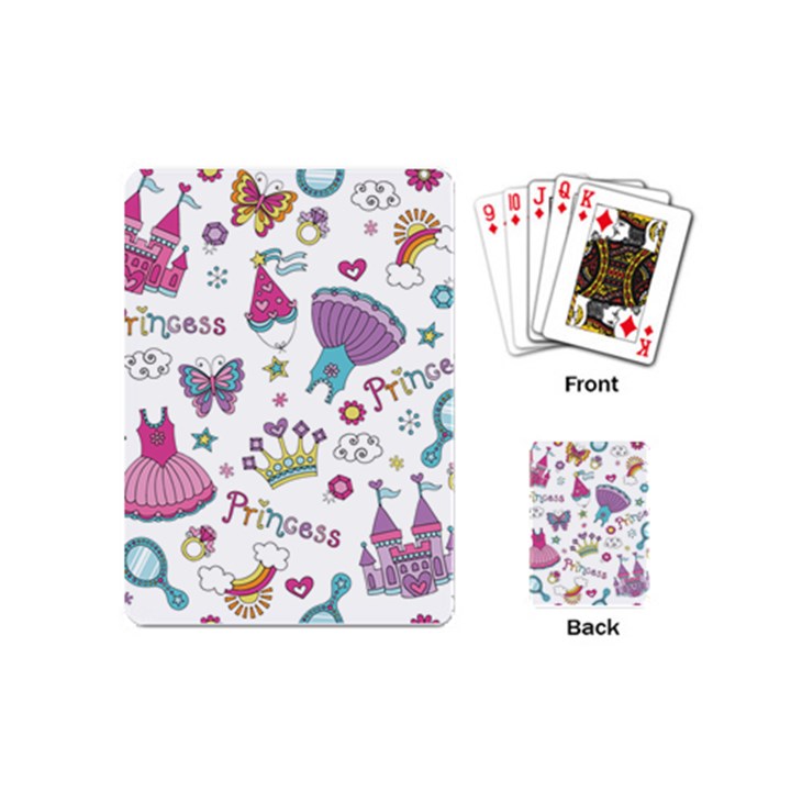 Princess Element Background Material Playing Cards Single Design (Mini)