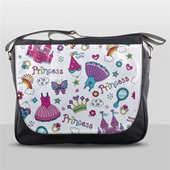 Princess Element Background Material Messenger Bag