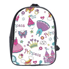 Princess Element Background Material School Bag (xl)