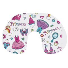 Princess Element Background Material Travel Neck Pillow