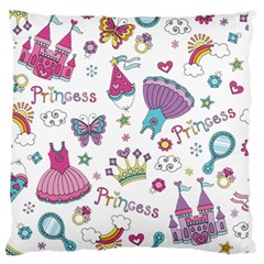 Princess Element Background Material Large Premium Plush Fleece Cushion Case (one Side)