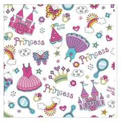 Princess Element Background Material Square Satin Scarf (36  X 36 )