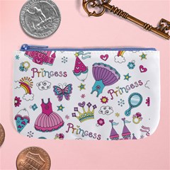 Princess Element Background Material Large Coin Purse