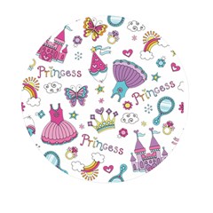 Princess Element Background Material Mini Round Pill Box (pack Of 3) by Jancukart