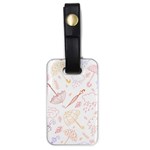 Weather Umbrella Rain Cloud Seamless Doodle Pattern Luggage Tag (one side) Front