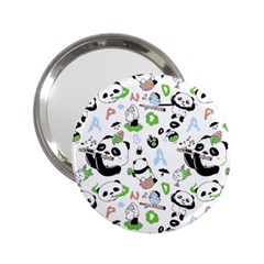 Giant Panda Bear Pattern 2 25  Handbag Mirrors by Jancukart