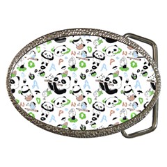 Giant Panda Bear Pattern Belt Buckles by Jancukart