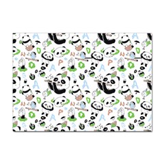 Giant Panda Bear Pattern Sticker A4 (10 Pack) by Jancukart