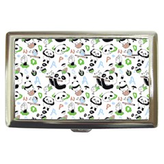 Giant Panda Bear Pattern Cigarette Money Case by Jancukart