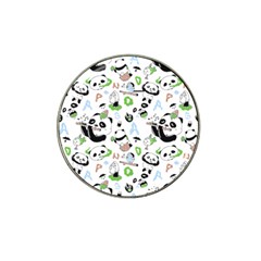 Giant Panda Bear Pattern Hat Clip Ball Marker (10 Pack)