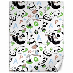 Giant Panda Bear Pattern Canvas 12  X 16 