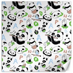 Giant Panda Bear Pattern Canvas 16  X 16 