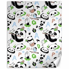 Giant Panda Bear Pattern Canvas 16  X 20 