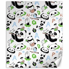 Giant Panda Bear Pattern Canvas 20  X 24  by Jancukart