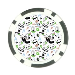 Giant Panda Bear Pattern Poker Chip Card Guard