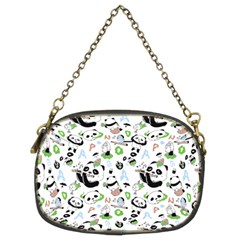 Giant Panda Bear Pattern Chain Purse (two Sides)