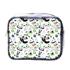 Giant Panda Bear Pattern Mini Toiletries Bag (one Side)