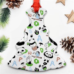 Giant Panda Bear Pattern Ornament (christmas Tree) 