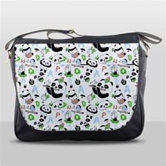 Giant Panda Bear Pattern Messenger Bag