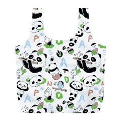 Giant Panda Bear Pattern Full Print Recycle Bag (l)