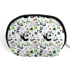 Giant Panda Bear Pattern Accessory Pouch (medium) by Jancukart