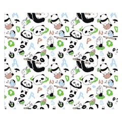 Giant Panda Bear Pattern Premium Plush Fleece Blanket (small)